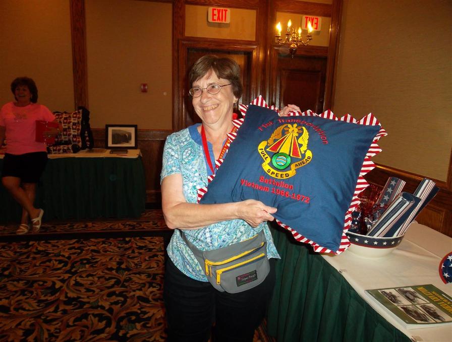 Doris Voyer Wind A 71st Pillow - Photo courtesy of Al & Carol Furtado.