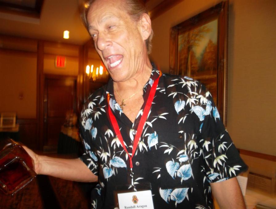 Randall Aragon Wins Some Booze  - Photo courtesy of Al & Carol Furtado.