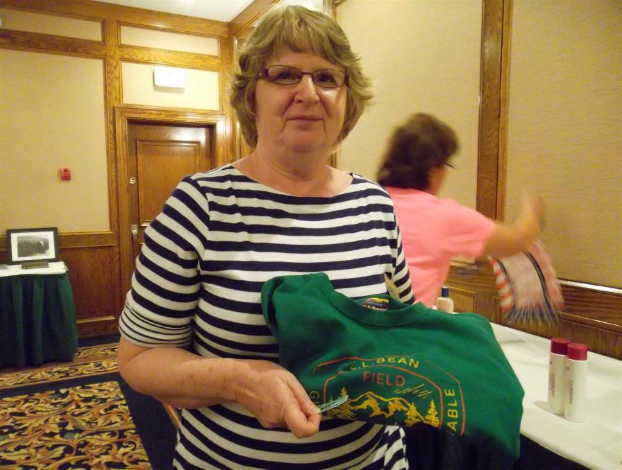 Brenda Shelton Wins A Shirt - Photo courtesy of Al & Carol Furtado.