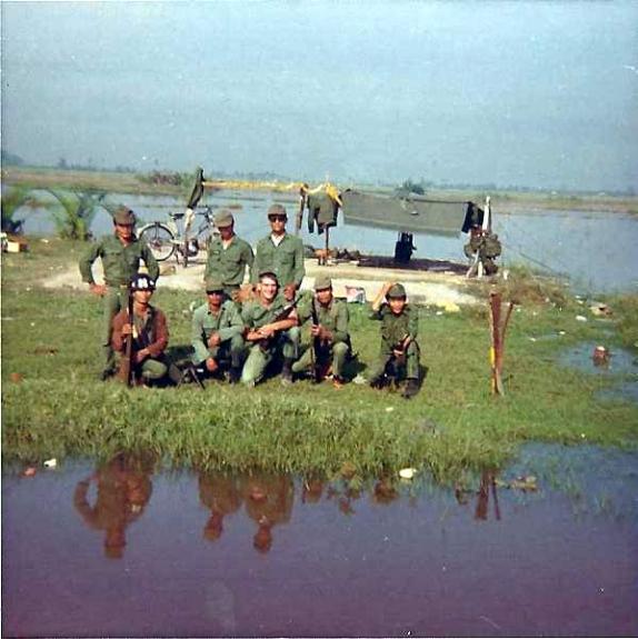 Ken Shafer With Some South Vietnamese Soldiers